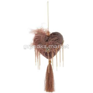 Декор подвесной Сердце, L12 W4 H22 см