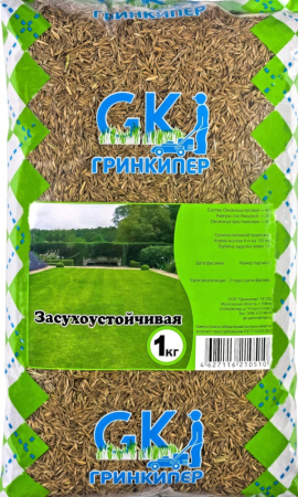 Газон Засухоустойчивая травосмесь  1кг-10 Гринкипер