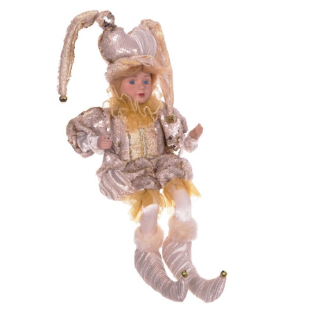 Игрушка набивная Клоун (музыкальный) , сидячий, L16 W28 H28 см