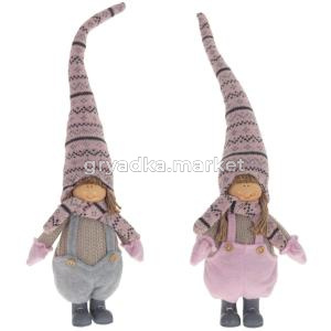 Игрушка набивная Мальчик-Девочка, L15 W8 H52 см, 2в.