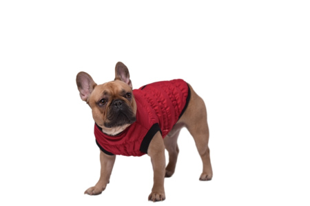 Безрукавка утепленая р-р XL спинка 33см об.гр.44-55см красный-Трезор