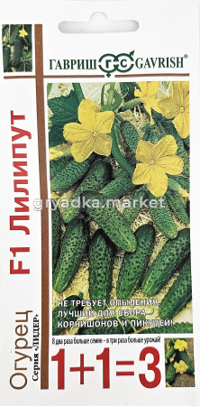 Огурец Лилипут F1 20шт Парт Ранн (Гавриш) 1+1