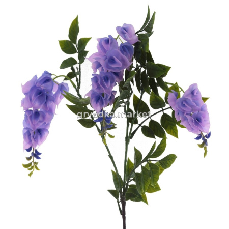 Цветок искусственный Глициния, L23 W22 H99 см