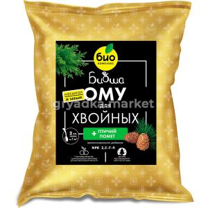 Для хвойных 2,5 кг ОМУ Биоша 2-4 БКС