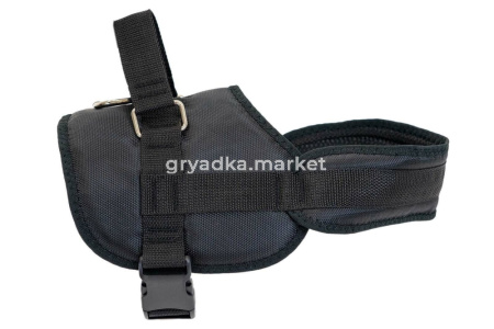 Шлейка тяговая синтет Combo Light р-р S об.гр. 51-59см об.ш.49-54см, кордюра+3д сетка) черный 1-1