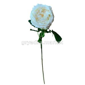 Искусственные цветы Роза из силикона белая 208-0017