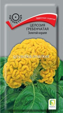 Целозия Золотой коралл гребенчатая 0,05г Одн смесь 35см (Поиск)