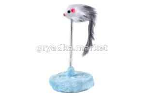 Игрушка д-кошек Мышка на пружинке h=20.5см d=10см микс арт.31019-0165 Код262702