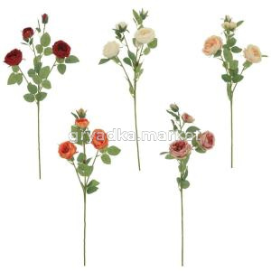 Цветок искусственный Ранункулюс, L21 W11 H71 см, 5в.