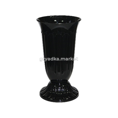 Вазон под срезку Флавия  2л черный d19,7
