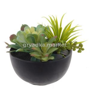 Цветочная композиция, L24 W22 H18,5 см