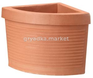 Гала угловое кашпо терракотовый h33-1