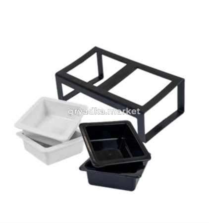 Дарэленд Кормушка ИДЕЯ-2 пластиковая двойная 2*0,38л (+ 2 миски дополнительно)