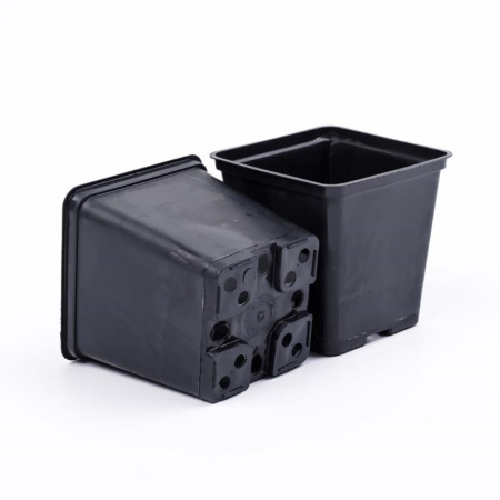 Горшок для рассады V-1л. 11х11х11 квадр-литой-5- АмТр