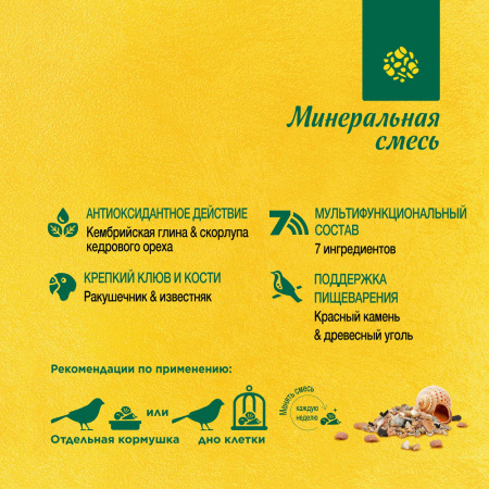 Минеральная смесь двсех видов птиц RIO (РИО) банка 520г(3) (1)