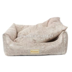 Gamma Лежанка для животных прямоугольная «Искра» L, бежевая, 620*550*180мм