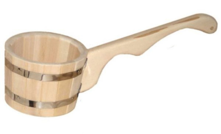 Ковш-черпак 1,5л. бондарный с горизонтальной ручкой-5