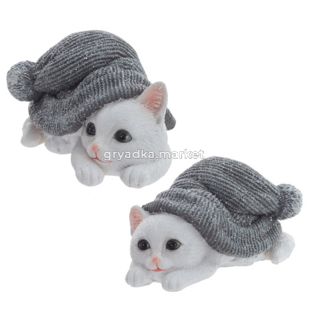 Фигурка декоративная Котенок, L14 W9,5 H7,5 см, 2в.