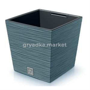 DFS240-5415C Кашпо FURU SQUARE LOW 24х24,h23,5см scandinavian blue с вклад. (вклад 066707)