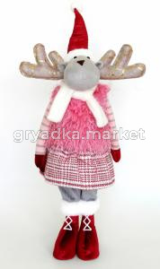 Игрушка набивная Олень L20 W17 H65 см Т-С