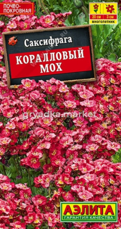 Саксифрага (камнеломка) Коралловый мох 0,02г Мн 20см (Аэлита)
