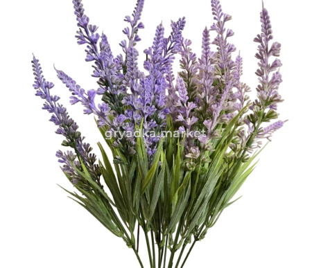 Искусственные цветы Лаванда из силикона h37см