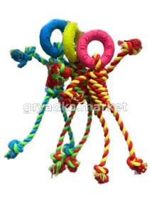 Игрушка WOGY д-собак канатная Кольцо 25х7см, микс арт.2024-3311 Код273606