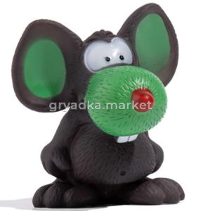 Игрушка-пищалка WOGY д-собак Мышка 9х8х8.5см арт.2024-1627 Код272626