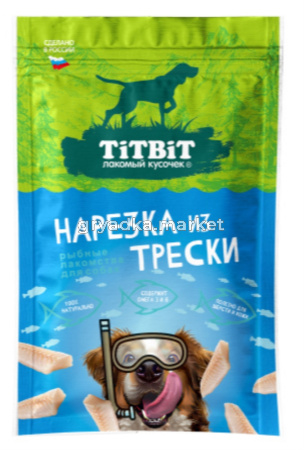 Лакомства д/собак Нарезка из лосося 80г Тит Бит 1/20