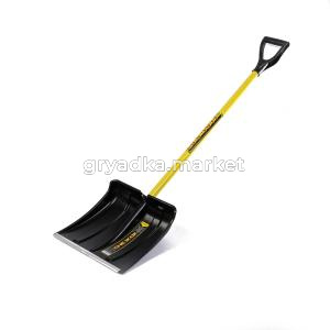 Лопата снег. 380х380 Спринт Снежок  пласт, ал.планка, с-ч мет. и Vруч -5 ИА