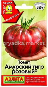 Томат Амурский тигр розовый 15шт Индет Ранн (Аэлита)
