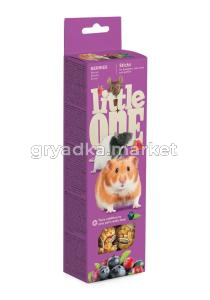 Лакомства д-хомяков, крыс, мышей и песчанок Little One (Литтл Ван) Палочки с ягодами 2х60г