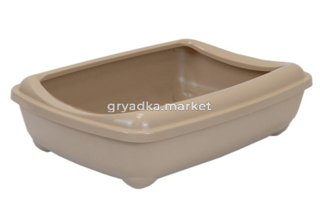 Туалет ZooM 50*38*13см глубокий большой бежевый