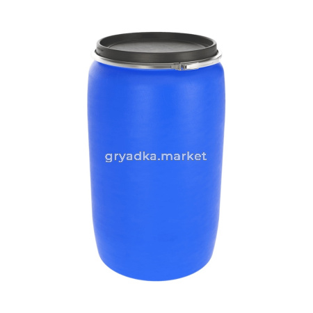 Бочка-бак 227л с метал. хомутом сине-фиолет круглая dгорл.47,3см Open Top-ЗТИ 