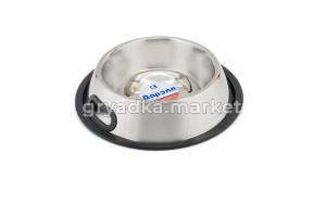 Миска металл 1900мл на резинке с ручками12-Ред Пластик