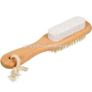 Щетка дерев. двухстор.с пемзой-30 ЛГ
