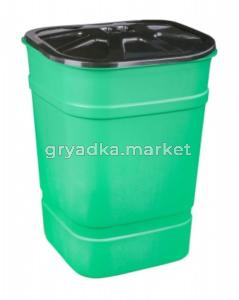 Бочка-бак 250л квадратная с крышкой-3