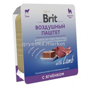 BRIT PREMIUM, Воздушный паштет для собак мини пород с чувств. пищеварением, Ягнёнок, 100г, 5060962