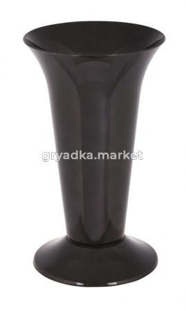 Вазон под срезку черный d13см-18