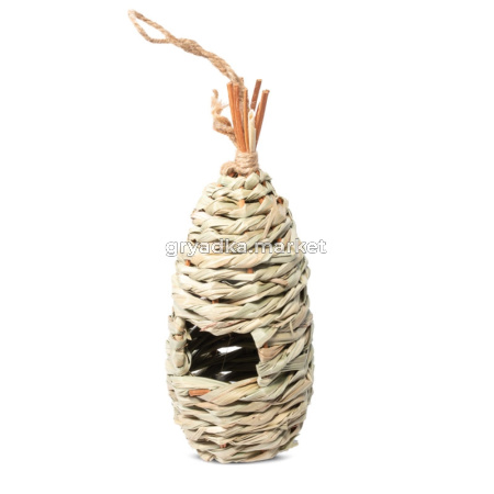 Гнездо-Домик NATURAL для птиц из луговых трав 