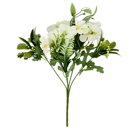 Искусственные цветы Букет камелия и бегония h27см в ассорт. 182594 1