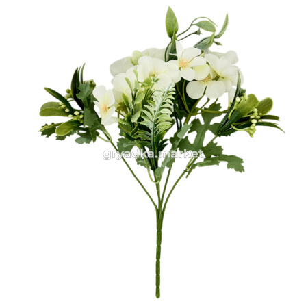 Искусственные цветы Букет камелия и бегония h27см в ассорт. 182594 1