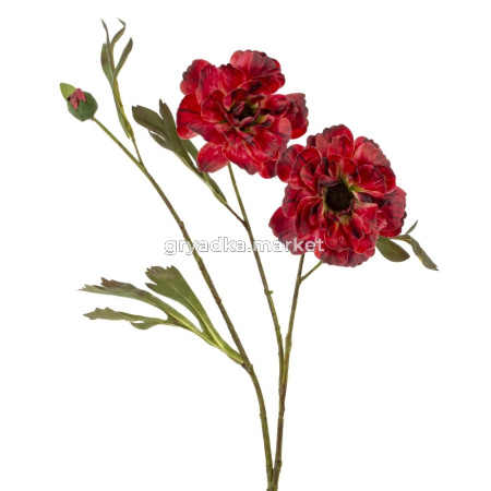 Цветок искусственный Анемон, L20 W22 H10 см