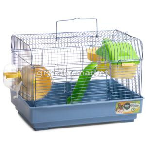 Клетка д-грызунов YDB232 сине-серая 33х23х23см-Амма