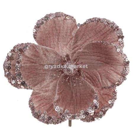 Цветок искусственный Магнолия, L12 W12 H8 см