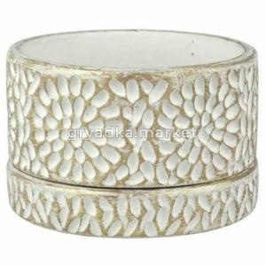 Горшок Астра Верано  л d12см бело-жемчужный