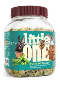 Little One Плющеный горох. Лакомство для всех видов грызунов, банка 230г