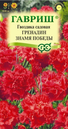 Гвоздика садовая Гренадин Знамя Победы 0,05г Дв 60см (Гавриш) Н25