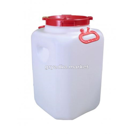 Бочка-Канистра 60л-4 прям. Dгорл.21,5см с навесными ручками 