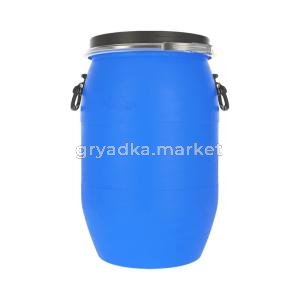Бочка-бак  65л синяя круглая dгорл.32,3см 
